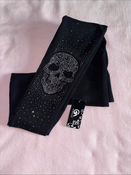 GM Fashion Pants - Black Skull Rhinestone Leggings